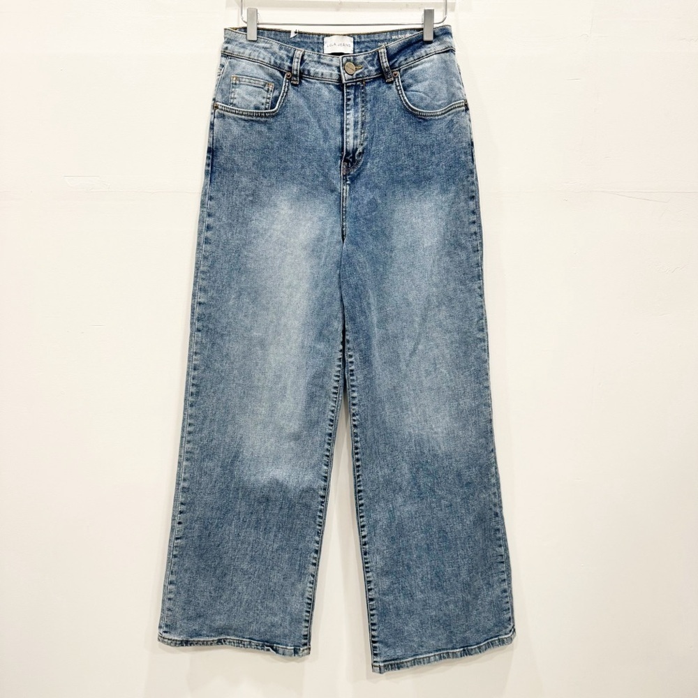 Lola Jeans Milan Ultra High Rise Wide Leg Jeans Size 29